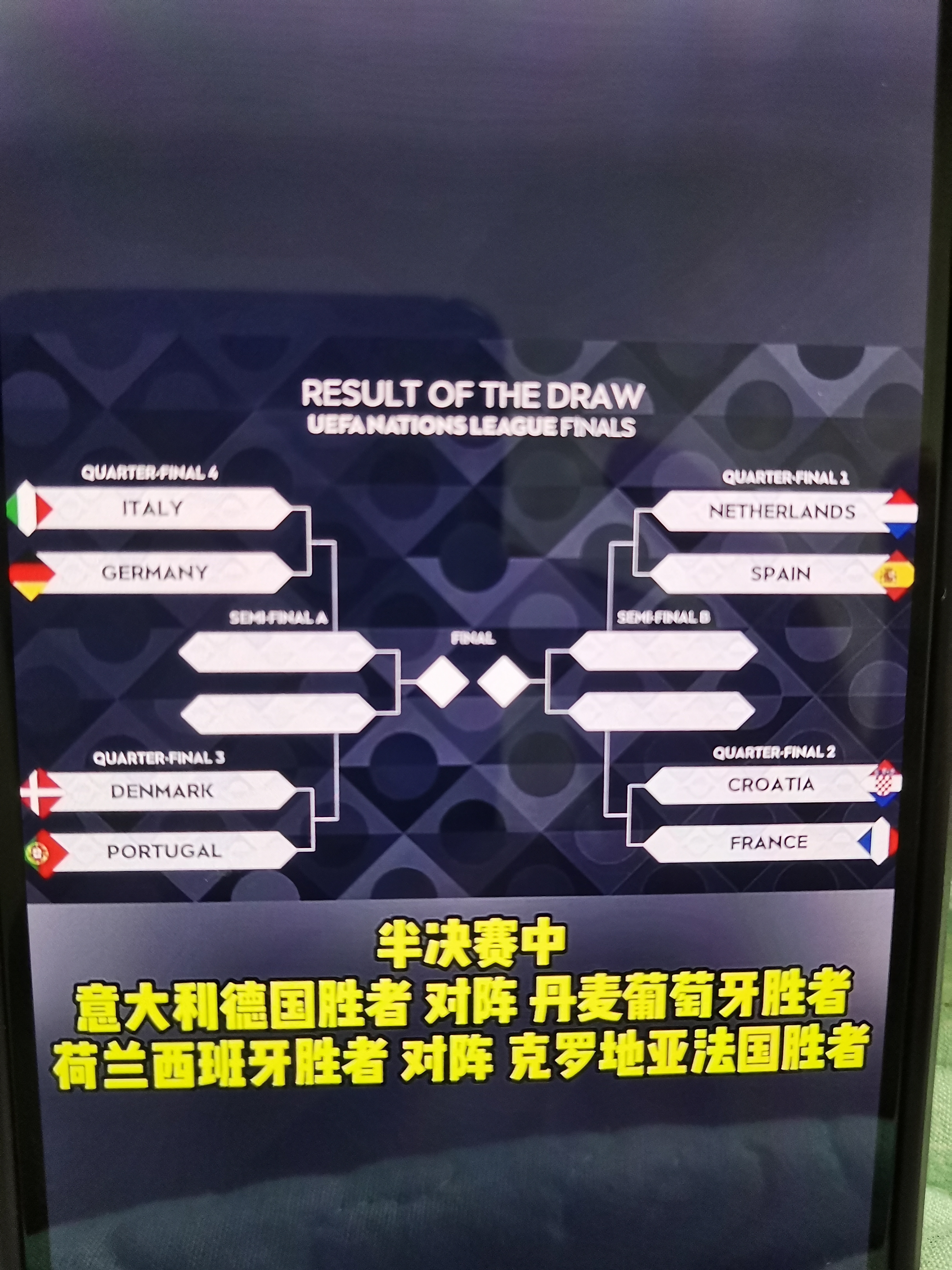 包含法国队惨遭挫败，意大利队与之争夺欧洲杯决赛席位的词条