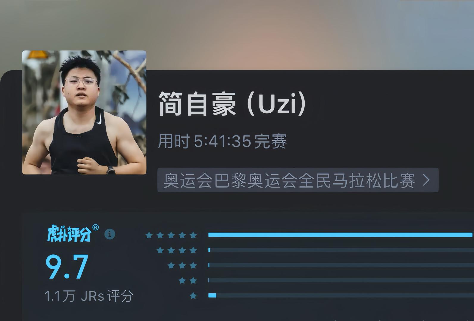 Uzi勇敢挑战全马成功：以坚韧之心超越绝大多数人(挑战自我励志前行句子)
